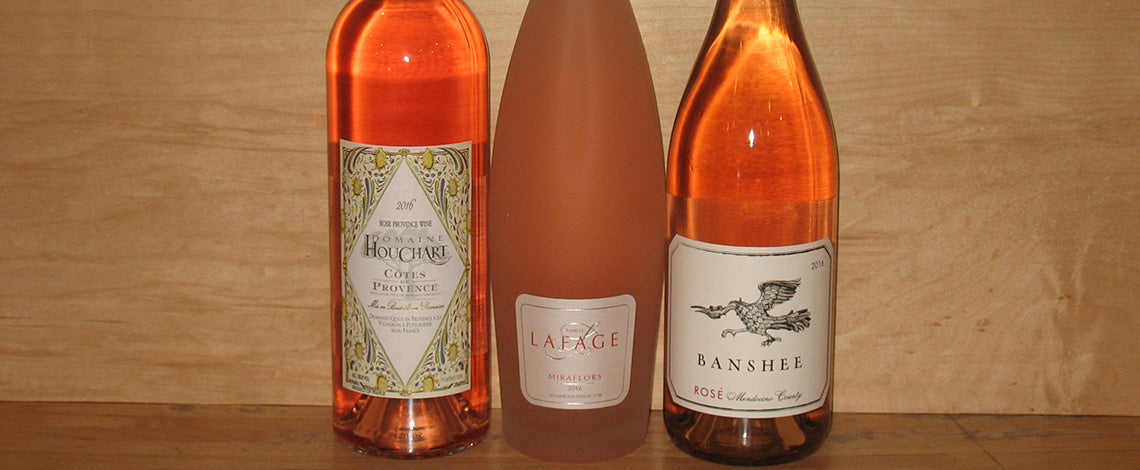 Taste some dry rose wines at Table Wine in Asheville, NC.