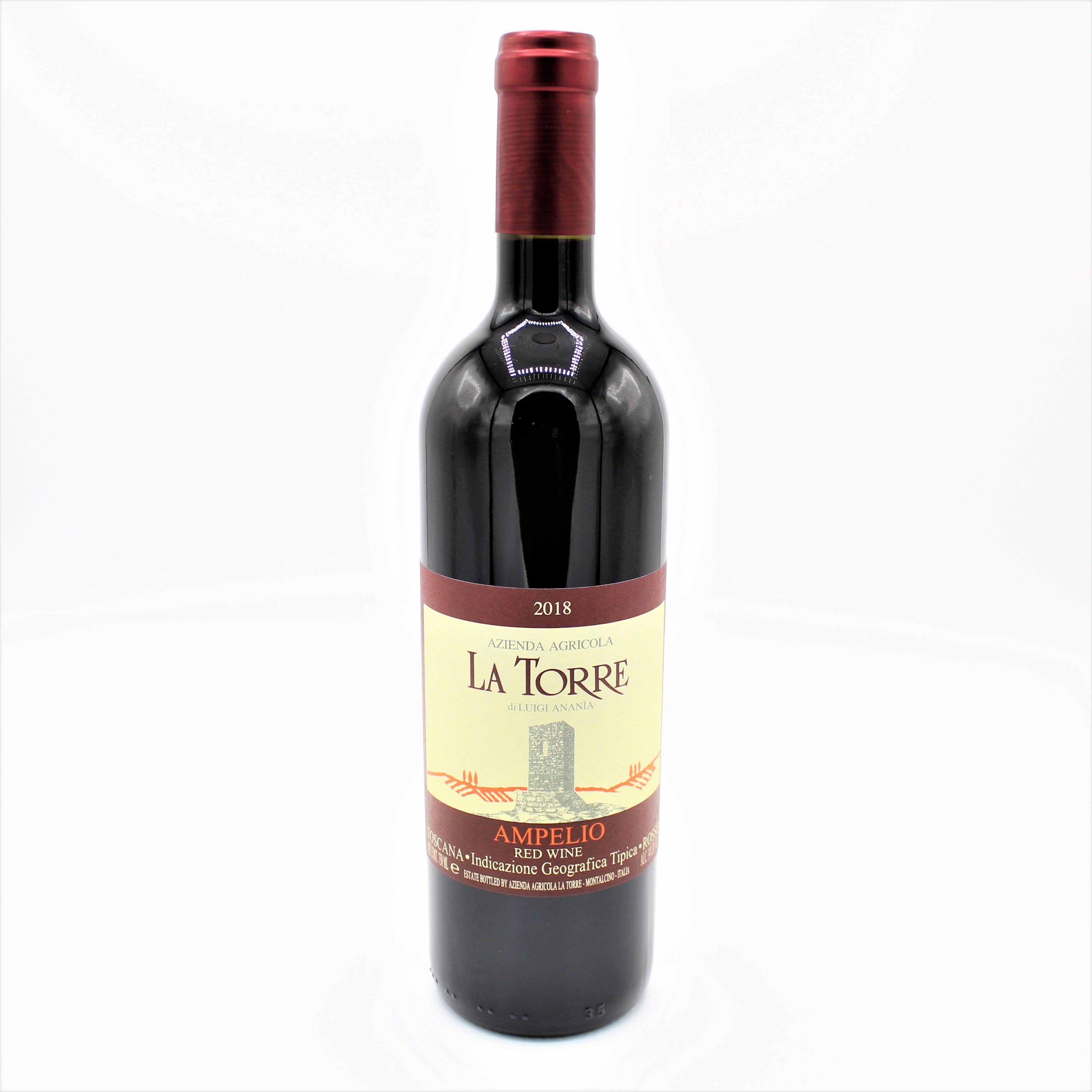 ワイン TORRE La Torre Rosso di Toscano 'Ampelio' – Table Wine Asheville