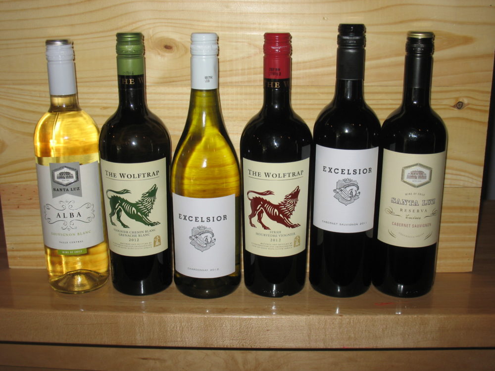Great value wines from Chile and South Africa.