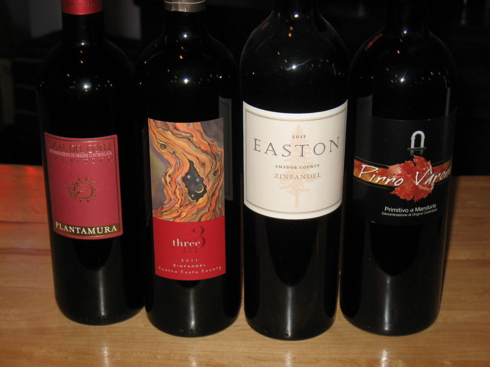 Various Zinfandels and Primitivos