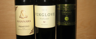 Try Three for Free Wine Tasting - Focus on Red Zinfandel