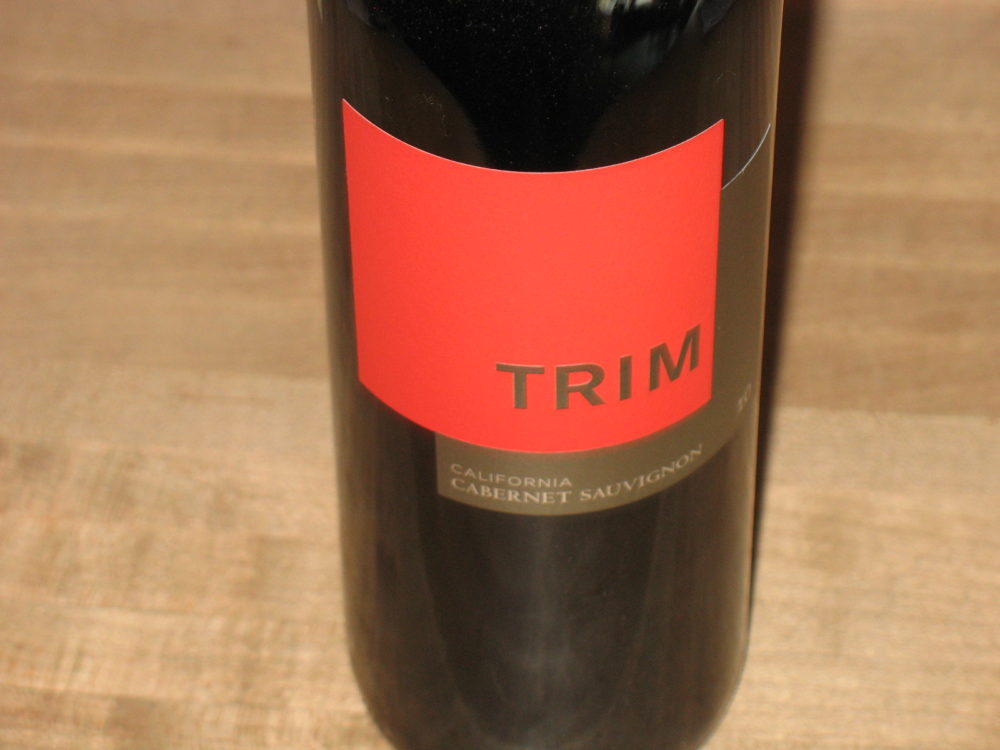 Wine of the Week - Trim Cabernet Sauvignon North Coast, California
